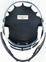 Ernest Jones IV Autographed Seattle Seahawks Blue Full Size Super Bowl LX Champions Logo Speed Replica Helmet "The Darkside" MCS Holo Stock #262477