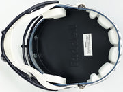 AJ Barner Autographed Seattle Seahawks Blue Full Size Speed Replica Helmet "Welcome To The Barnshow" Beckett BAS Witness Stock #262478