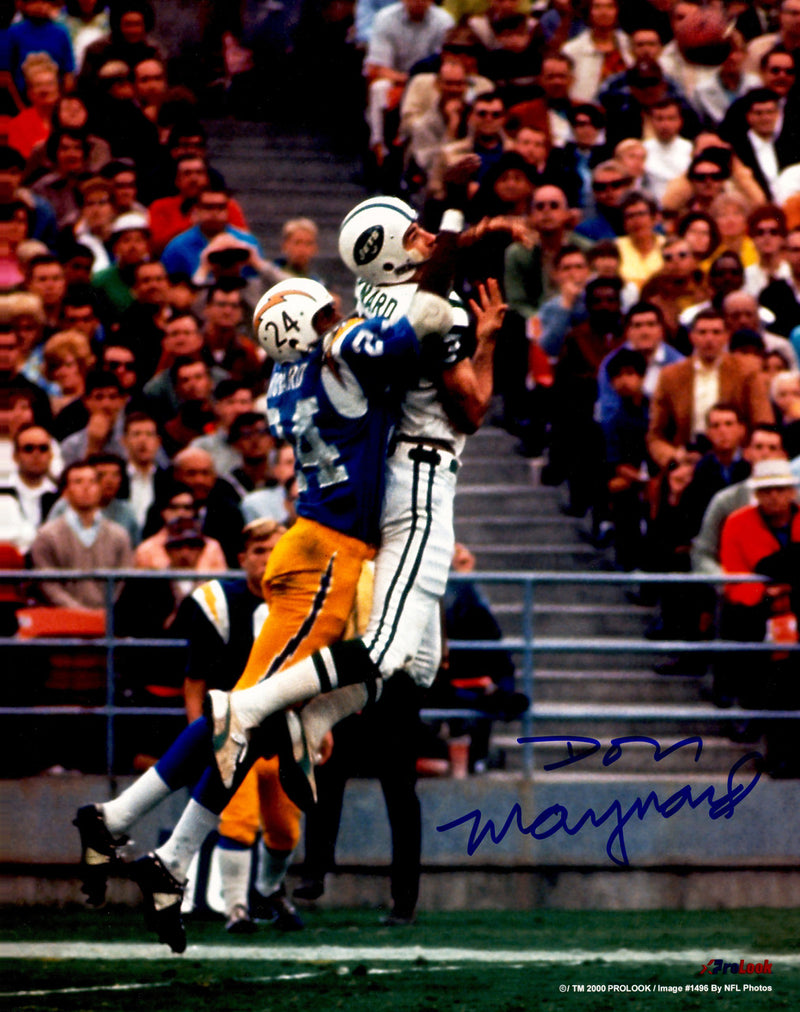 Don Maynard Autographed 11x14 Photo New York Jets Stock #262490
