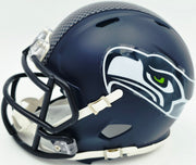 Earl Thomas III Autographed Seattle Seahawks Blue Speed Mini Helmet Beckett BAS Witness Stock #262449