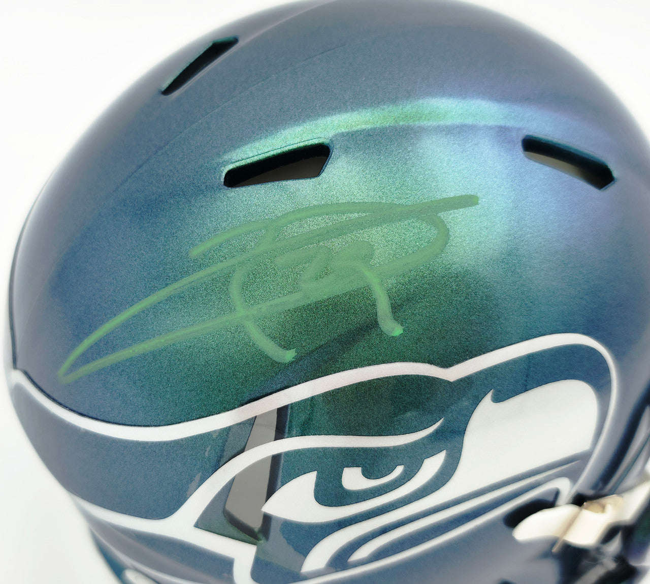 Earl Thomas III Autographed Seattle Seahawks Rivalries Speed Mini Helmet Beckett BAS Witness Stock #262450