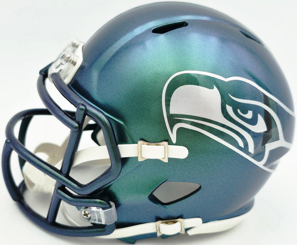 Earl Thomas III Autographed Seattle Seahawks Rivalries Speed Mini Helmet Beckett BAS Witness Stock #262450