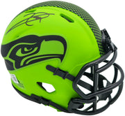 Earl Thomas III Autographed Seattle Seahawks Rave Green Speed Mini Helmet Beckett BAS Witness Stock #262451