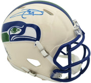 Earl Thomas III Autographed Seattle Seahawks Cream Retro Speed Mini Helmet Beckett BAS Witness Stock #262452