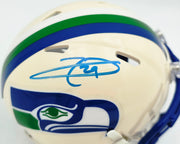 Earl Thomas III Autographed Seattle Seahawks Cream Retro Speed Mini Helmet Beckett BAS Witness Stock #262452