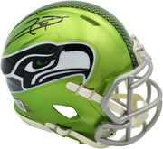 Earl Thomas III Autographed Seattle Seahawks Flash Green Speed Mini Helmet Beckett BAS Witness Stock #262448