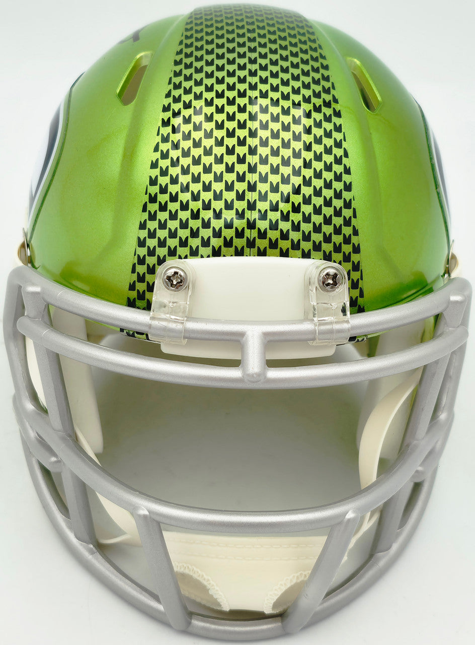 Earl Thomas III Autographed Seattle Seahawks Flash Green Speed Mini Helmet Beckett BAS Witness Stock #262448