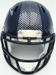Charles Cross Autographed Seattle Seahawks Blue Speed Mini Helmet MCS Holo Stock #262467