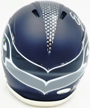 Ernest Jones IV Autographed Seattle Seahawks Blue Speed Mini Helmet MCS Holo Stock #262476