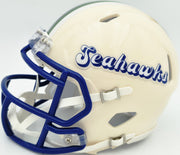 AJ Barner Autographed Seattle Seahawks Cream Retro Speed Mini Helmet Beckett BAS Witness Stock #262483