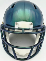 AJ Barner Autographed Seattle Seahawks Rivalries Speed Mini Helmet Beckett BAS Witness Stock #262484