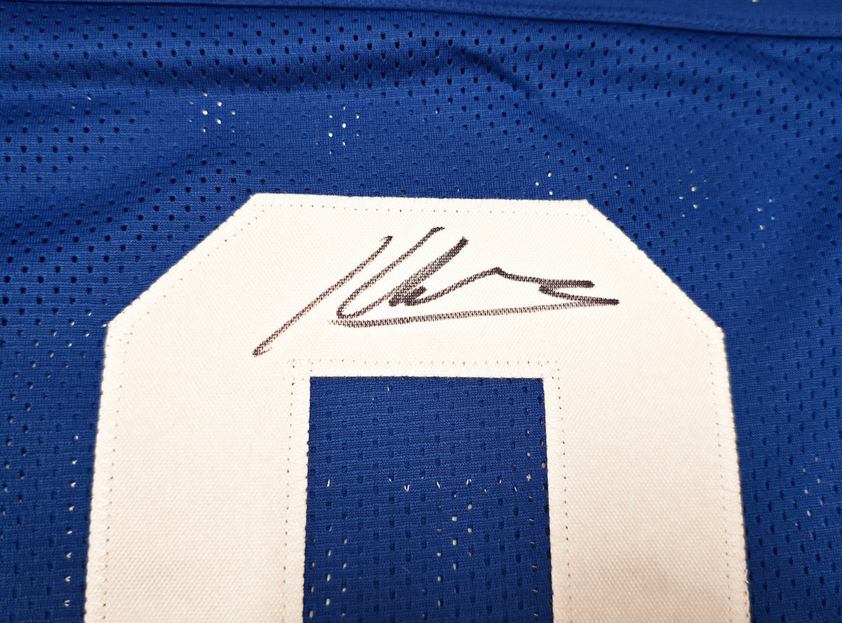 Seattle Seahawks Kenneth Walker III Autographed Blue Throwback Jersey "SB LX MVP" Beckett BAS Witness Stock #262404