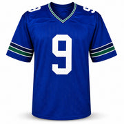 Seattle Seahawks Kenneth Walker III Autographed Blue Throwback Jersey "SB LX MVP" Beckett BAS Witness Stock #262404