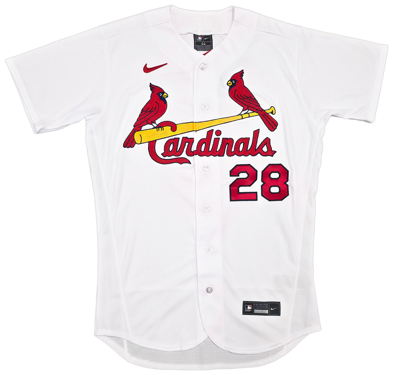 St. Louis Cardinals Nolan Arenado Autographed White Nike Authentic Collection Jersey Size 44 Fanatics & MLB Holo Stock #262510