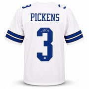 Dallas Cowboys George Pickens Autographed White Jersey JSA Witness Stock #262415