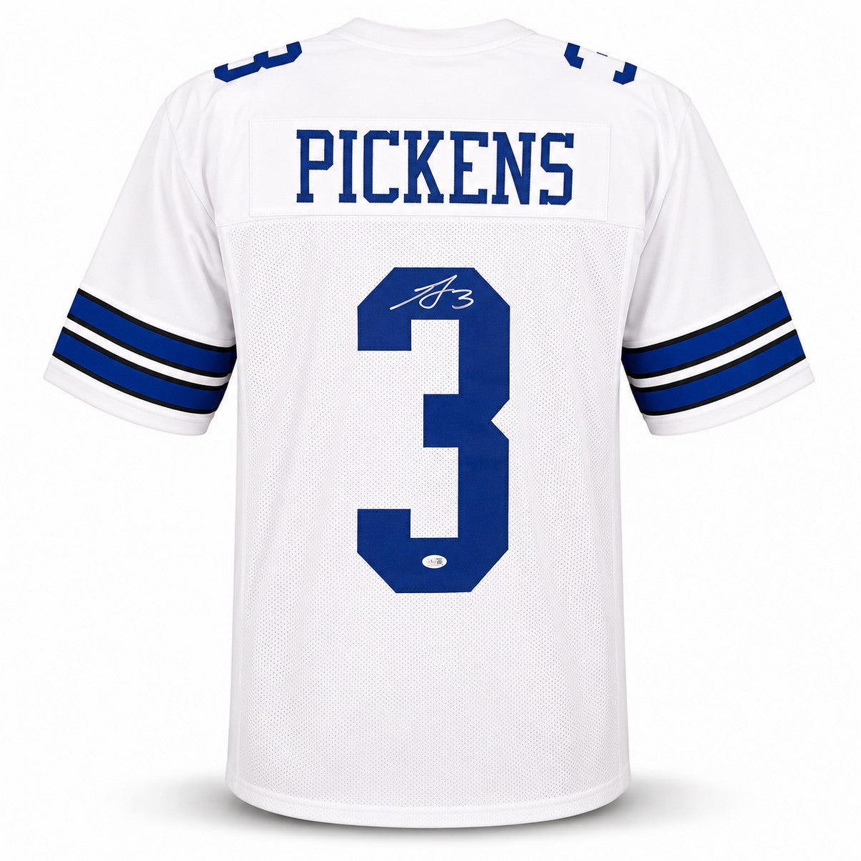 Dallas Cowboys George Pickens Autographed White Jersey JSA Witness Stock #262415
