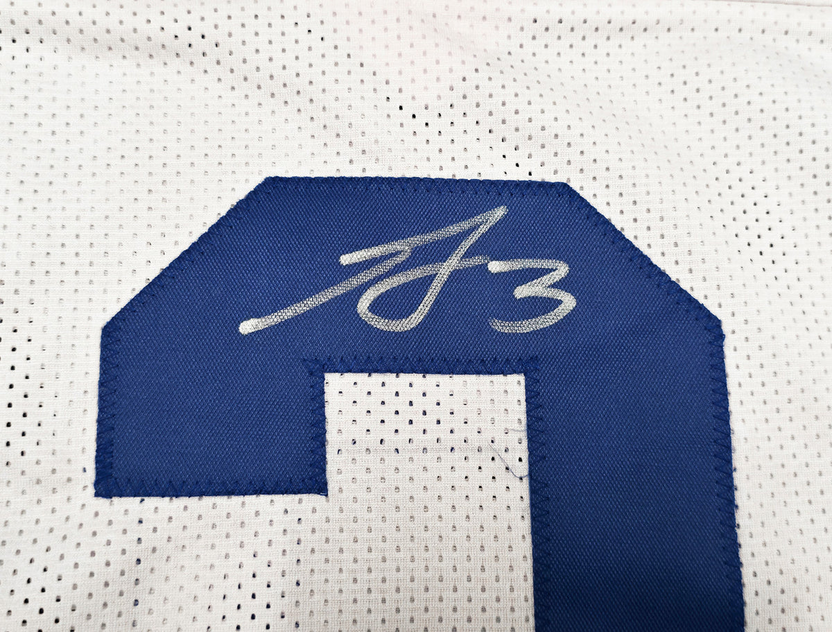Dallas Cowboys George Pickens Autographed White Jersey JSA Witness Stock #262415