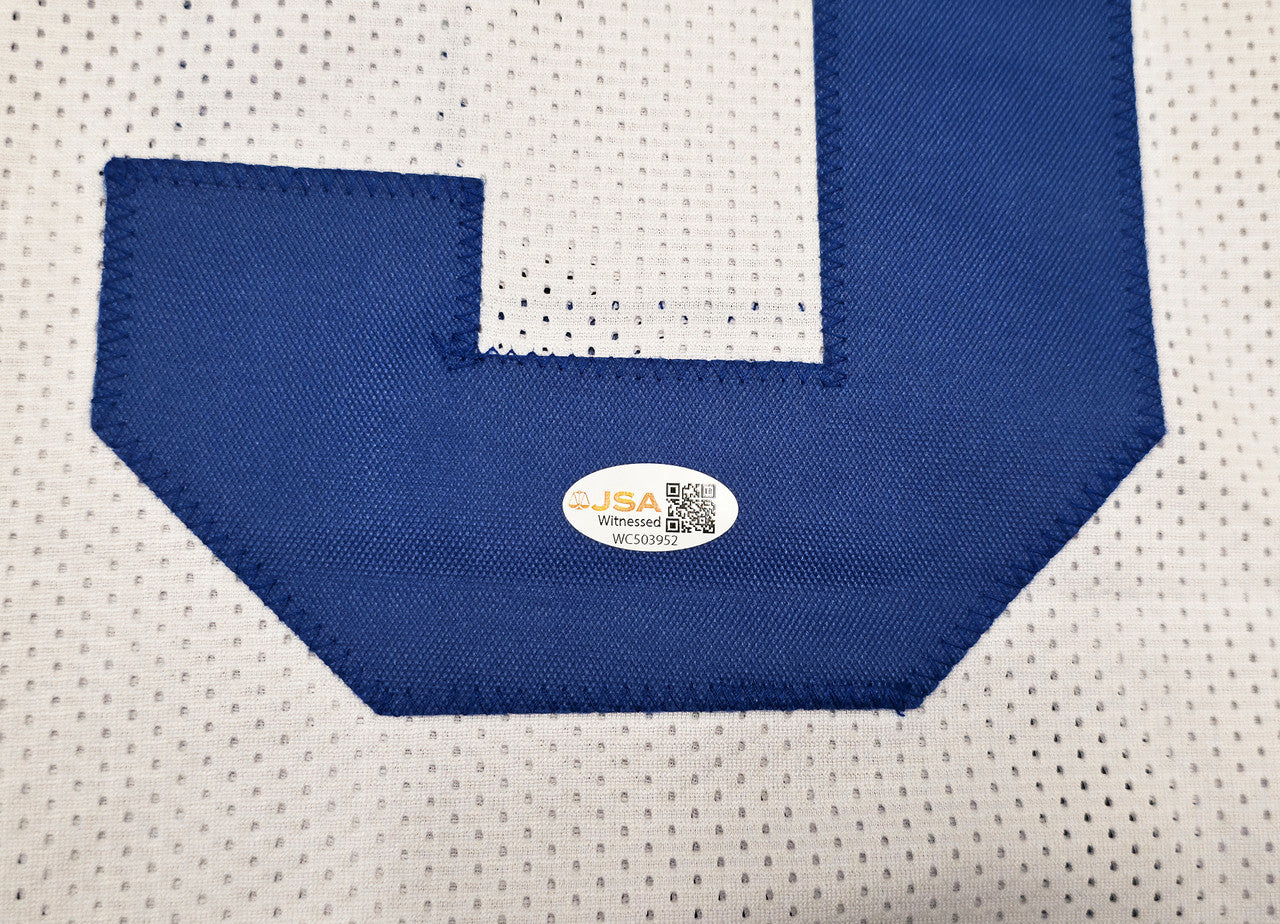 Dallas Cowboys George Pickens Autographed White Jersey JSA Witness Stock #262415
