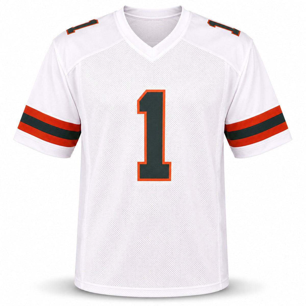 Miami Hurricanes Malachi Toney Autographed White Jersey JSA Witness Stock #262506