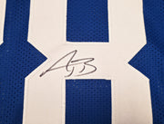 Seattle Seahawks AJ Barner Autographed Blue Throwback Jersey Beckett BAS Witness Stock #262502