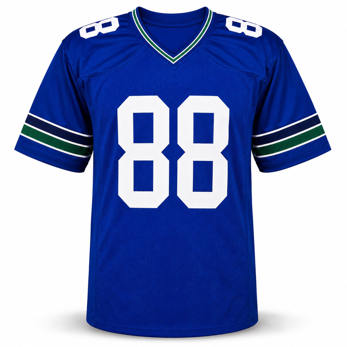 Seattle Seahawks AJ Barner Autographed Blue Throwback Jersey Beckett BAS Witness Stock #262502