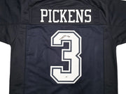 Dallas Cowboys George Pickens Autographed Blue Jersey JSA Witness Stock #262414