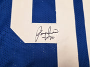 Seattle Seahawks Jarran Reed Autographed Blue Throwback Jersey MCS Holo Stock #262431