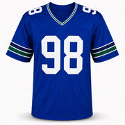 Seattle Seahawks Rylie Mills Autographed Blue Throwback Jersey MCS Holo Stock #262430