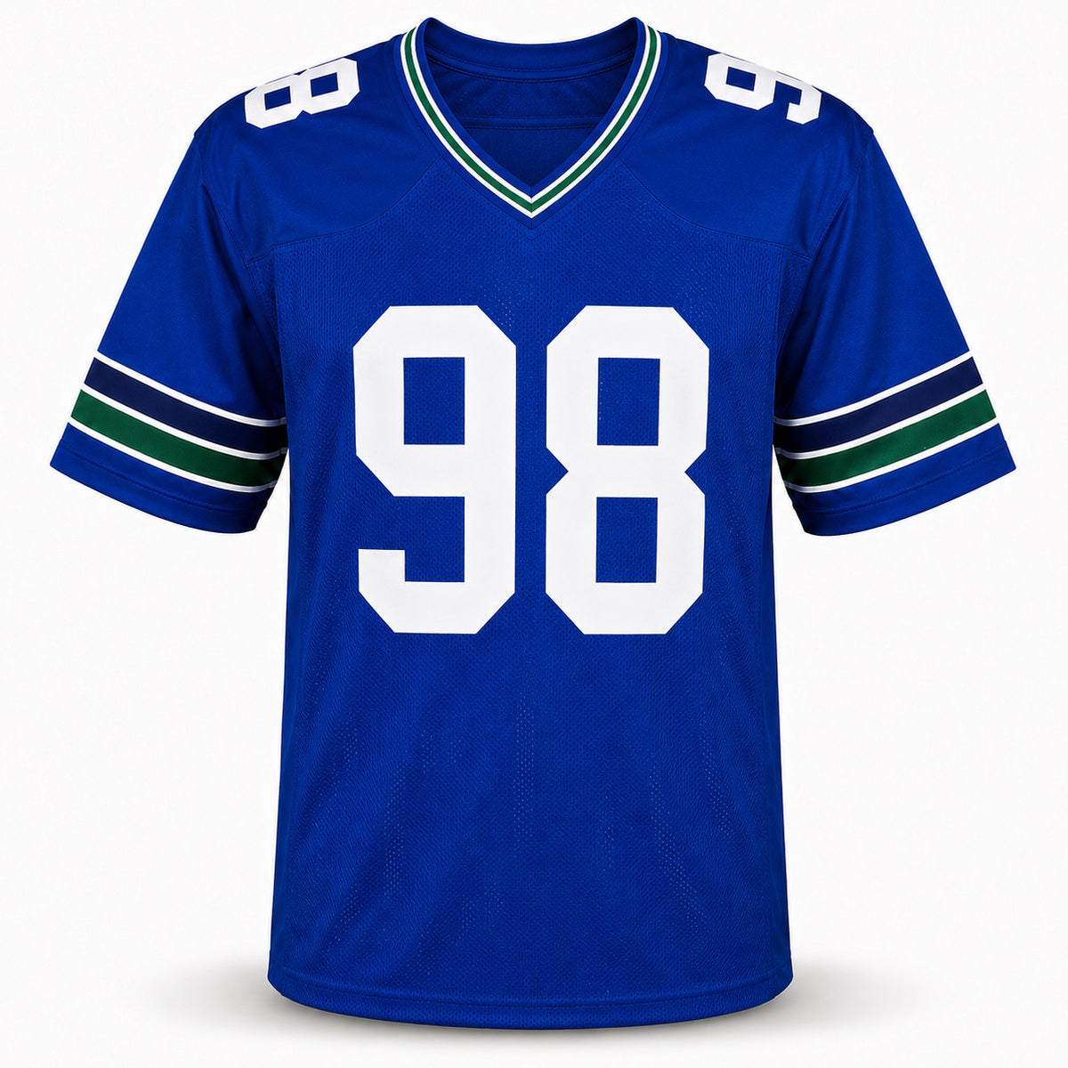 Seattle Seahawks Rylie Mills Autographed Blue Throwback Jersey MCS Holo Stock #262430
