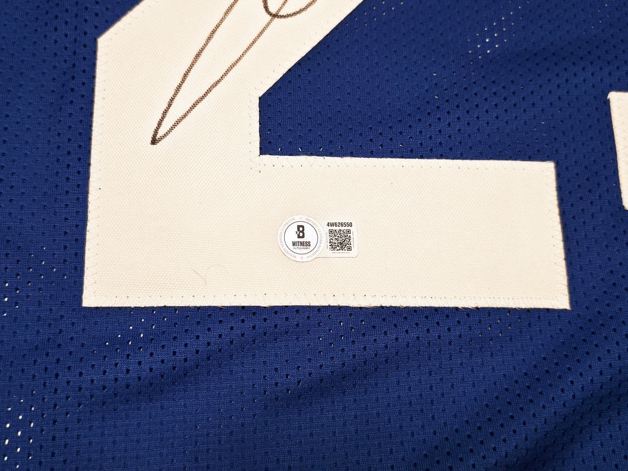 Seattle Seahawks Earl Thomas III Autographed Blue Throwback Jersey Beckett BAS Witness Stock #262454