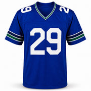 Seattle Seahawks Earl Thomas III Autographed Blue Throwback Jersey Beckett BAS Witness Stock #262454