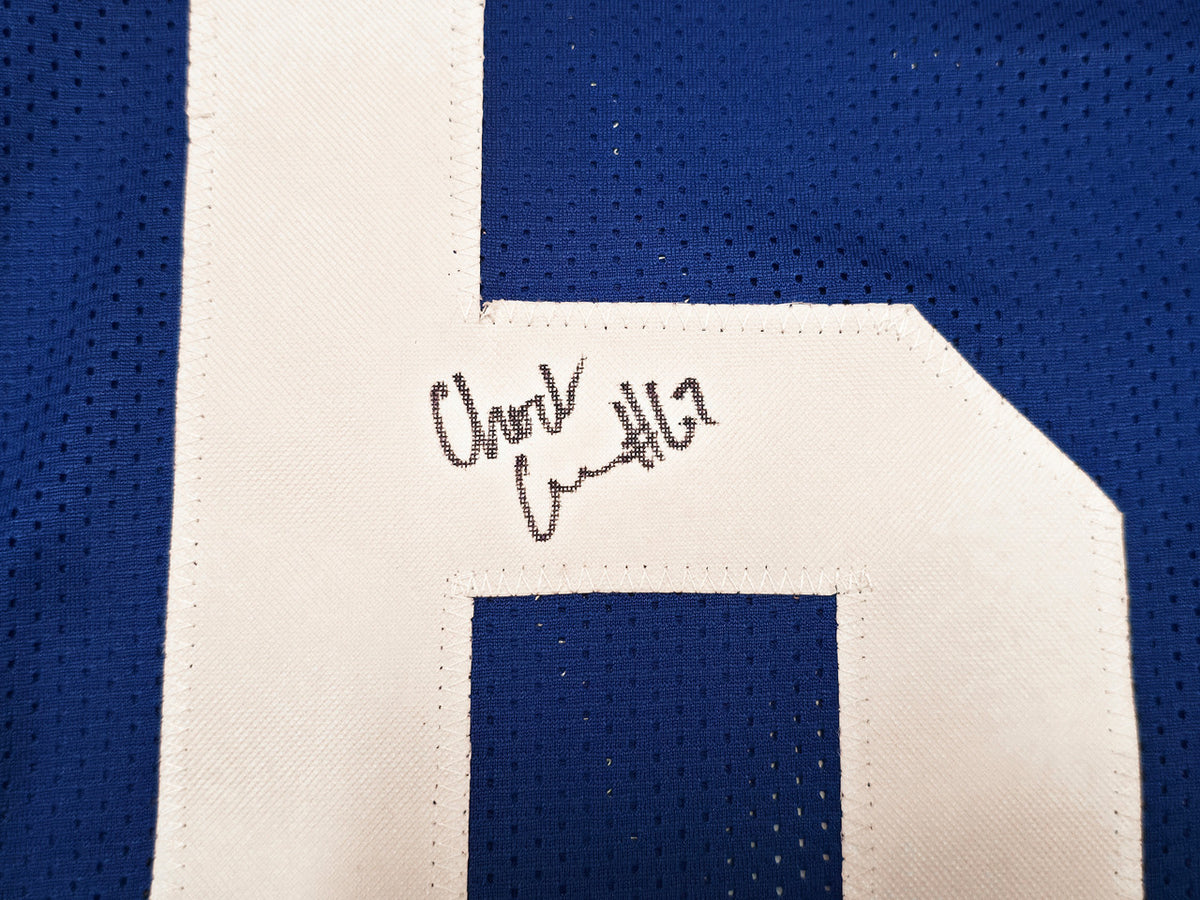 Seattle Seahawks Charles Cross Autographed Blue Throwback Jersey MCS Holo Stock #262469