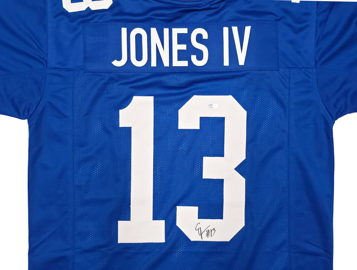 Seattle Seahawks Ernest Jones IV Autographed Blue Throwback Jersey MCS Holo Stock #262475