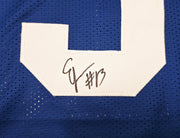 Seattle Seahawks Ernest Jones IV Autographed Blue Throwback Jersey MCS Holo Stock #262475