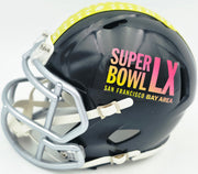 Byron Murphy II Autographed Seattle Seahawks Black Super Bowl LX Logo Speed Mini Helmet MCS Holo Stock #262524