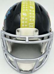 Byron Murphy II Autographed Seattle Seahawks Black Super Bowl LX Logo Speed Mini Helmet MCS Holo Stock #262524