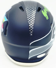 Byron Murphy II Autographed Seattle Seahawks Blue Super Bowl LX Champions Logo Speed Mini Helmet MCS Holo Stock #262525