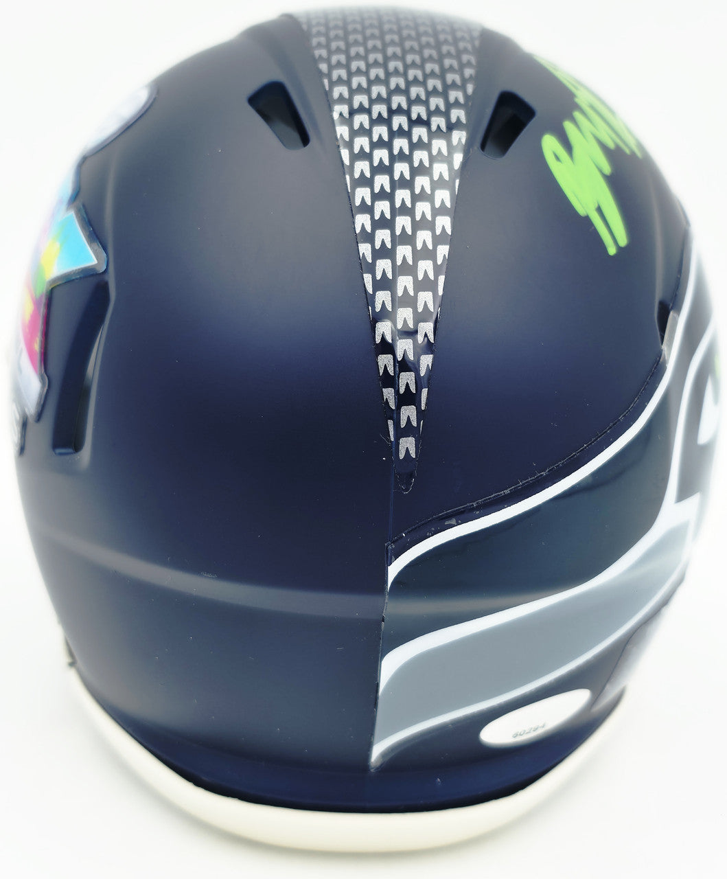 Byron Murphy II Autographed Seattle Seahawks Blue Super Bowl LX Champions Logo Speed Mini Helmet MCS Holo Stock #262525
