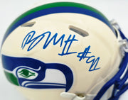 Byron Murphy II Autographed Seattle Seahawks Cream Retro Speed Mini Helmet MCS Holo Stock #262526