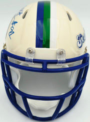 Byron Murphy II Autographed Seattle Seahawks Cream Retro Speed Mini Helmet MCS Holo Stock #262526
