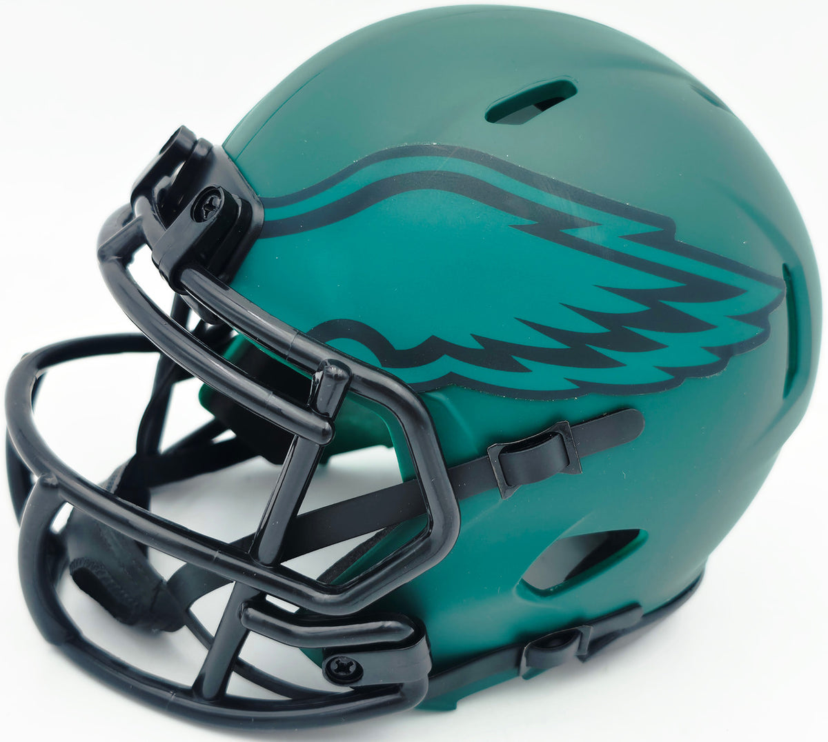 Jason Kelce Autographed Philadelphia Eagles Rave Green Speed Mini Helmet Beckett BAS QR Stock #262332