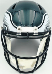 Jason Kelce Autographed Philadelphia Eagles Green Full Size Speed Replica Helmet Beckett BAS QR Stock #262327
