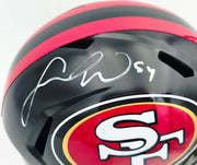 Fred Warner Autographed San Francisco 49ers Black Rivalries Full Size Speed Replica Helmet Beckett BAS QR Stock #262507