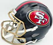 Fred Warner Autographed San Francisco 49ers Black Rivalries Full Size Speed Replica Helmet Beckett BAS QR Stock #262507