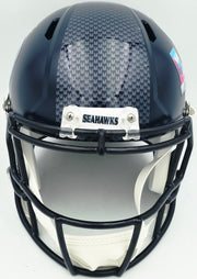 Byron Murphy II Autographed Seattle Seahawks Blue Super Bowl LX Champions Logo Full Size Speed Replica Helmet MCS Holo Stock #262528