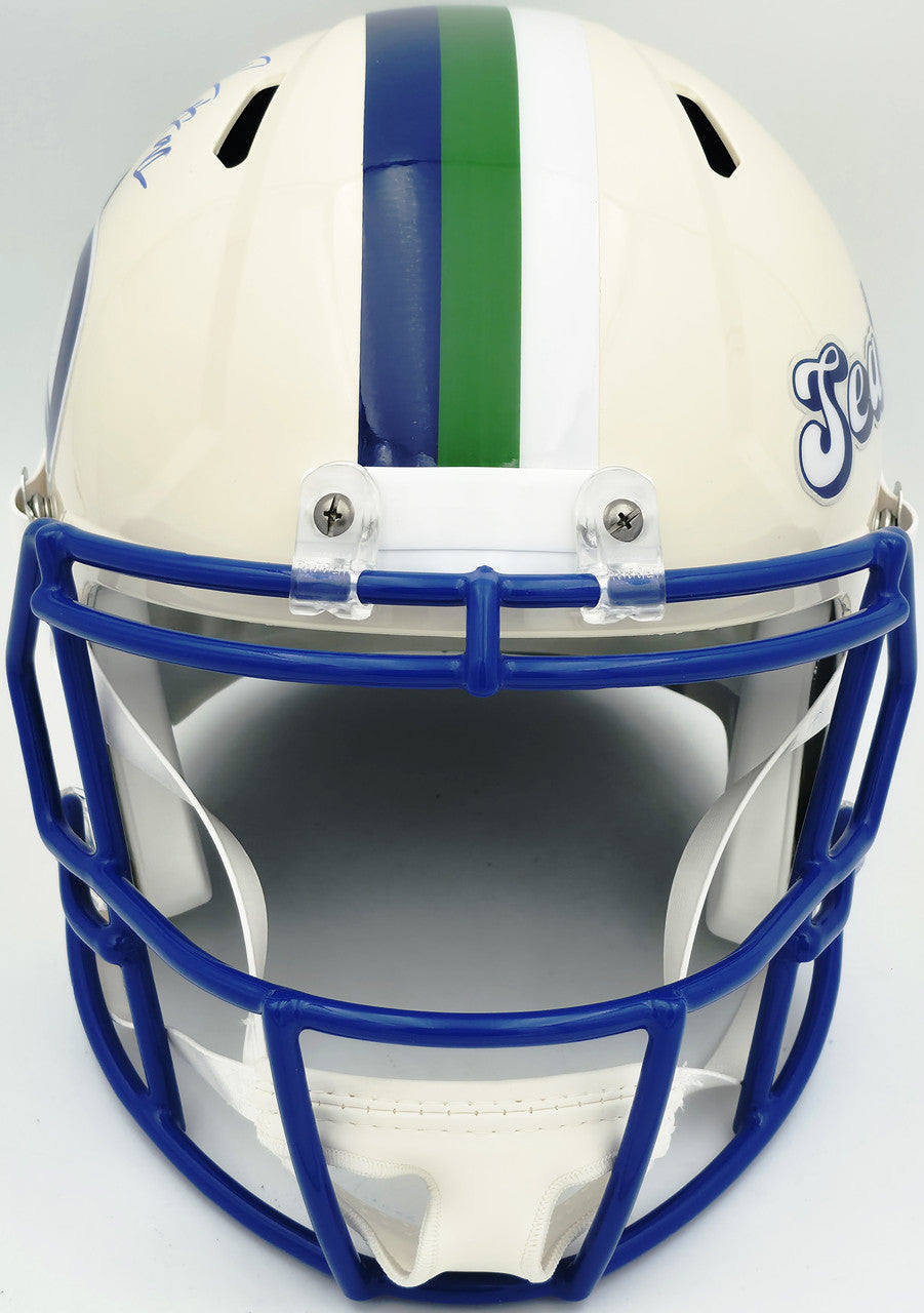 Byron Murphy II Autographed Seattle Seahawks Cream Retro Full Size Speed Replica Helmet MCS Holo Stock #262529