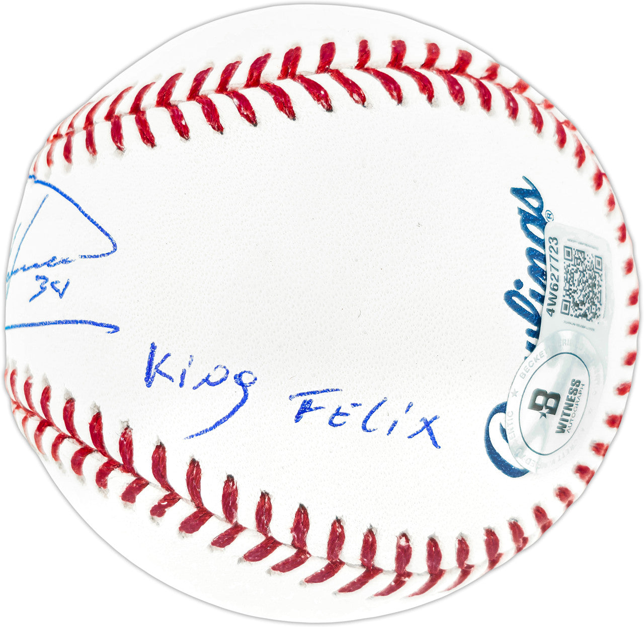 Felix Hernandez Autographed Official MLB Baseball Seattle Mariners "King Felix" Beckett BAS Witness Stock #262495