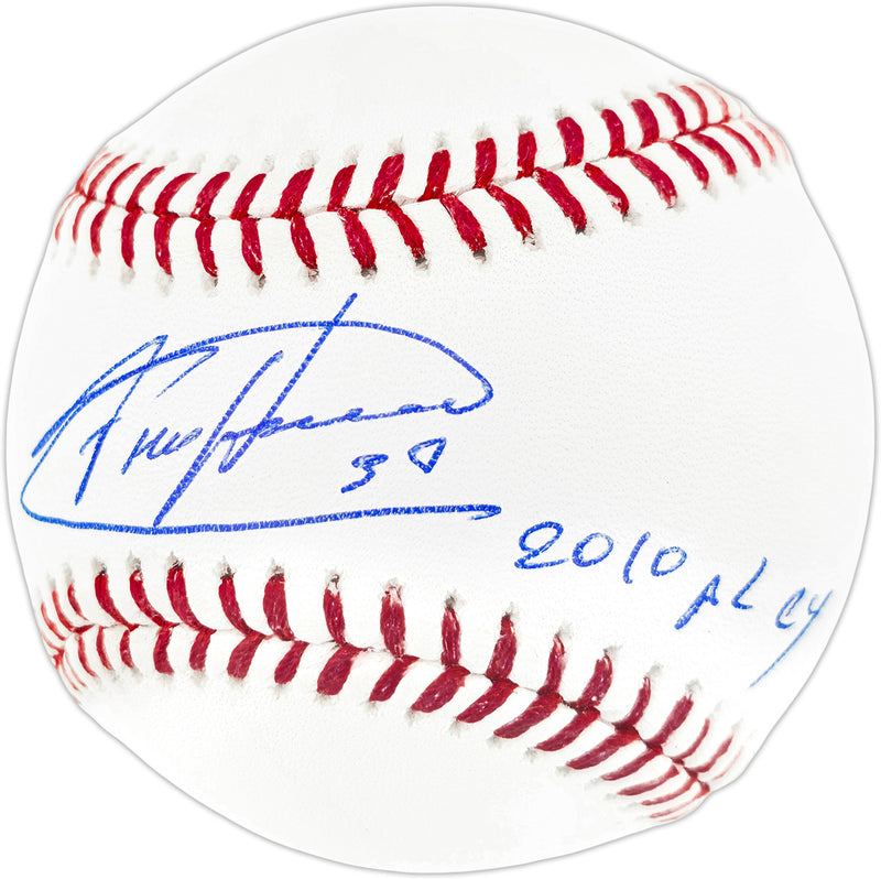 Felix Hernandez Autographed Official MLB Baseball Seattle Mariners "2010 AL CY" Beckett BAS Witness Stock #262496