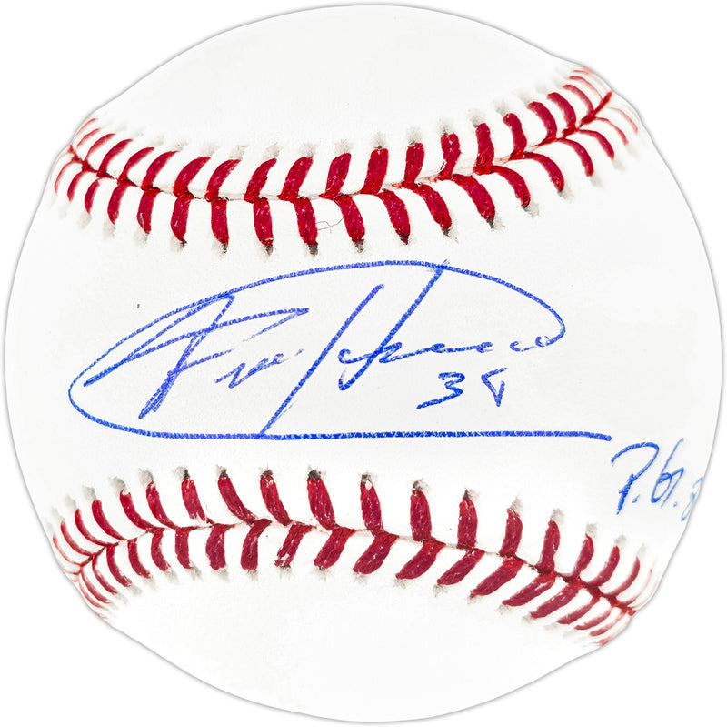 Felix Hernandez Autographed Official MLB Baseball Seattle Mariners "P.G. 8-15-12" Beckett BAS Witness Stock #262497