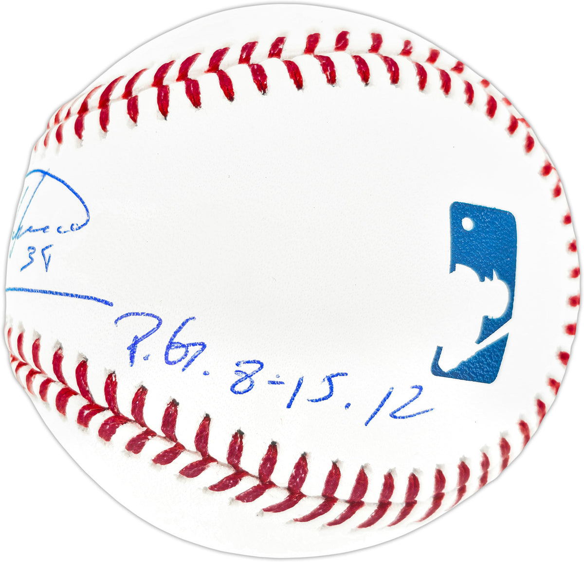 Felix Hernandez Autographed Official MLB Baseball Seattle Mariners "P.G. 8-15-12" Beckett BAS Witness Stock #262497